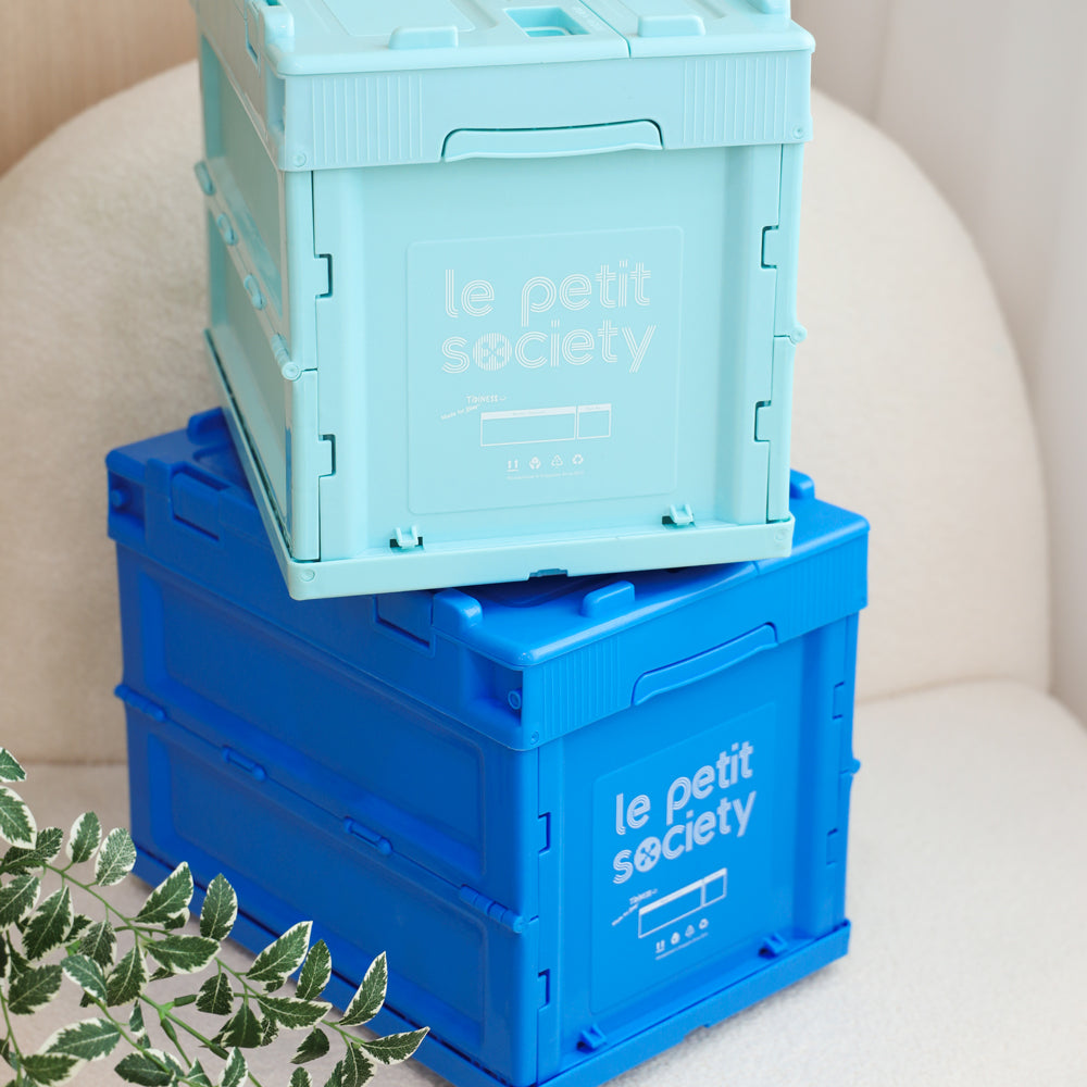 Collapsible Storage Crate (Small) in Blue by Le Petit Society — image 4