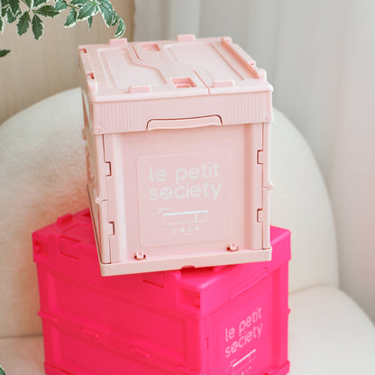 Collapsible Storage Crate (Small) in Pink by Le Petit Society — image 4