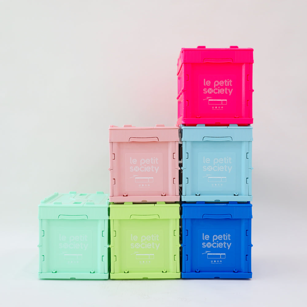 Collapsible Storage Crate (Small) in Mint Green by Le Petit Society — image 4