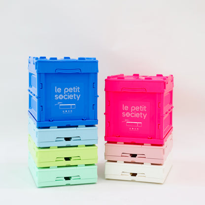 Collapsible Storage Crate (Small) in Neon Pink by Le Petit Society — image 6