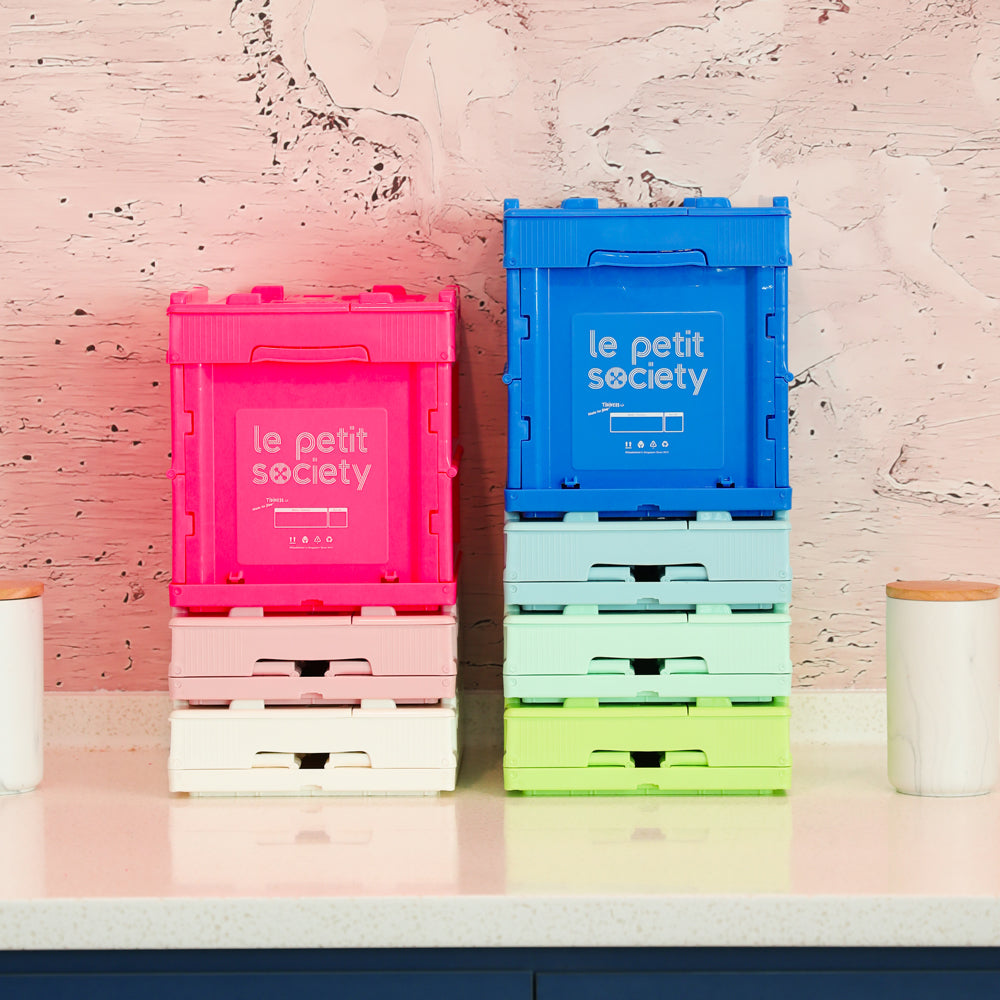 Collapsible Storage Crate (Small) in White by Le Petit Society — image 5