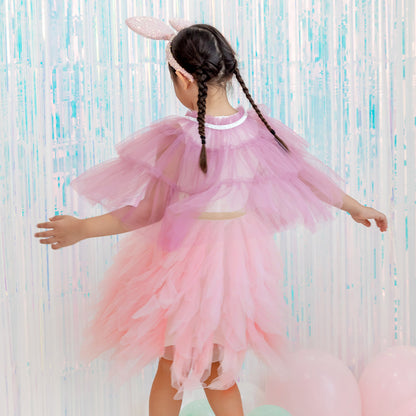 Flower Girl Series - Short Cape in Purple by Le Petit Society — image 5