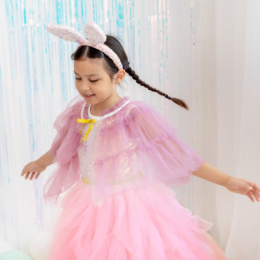 Flower Girl Series - Short Cape in Purple by Le Petit Society