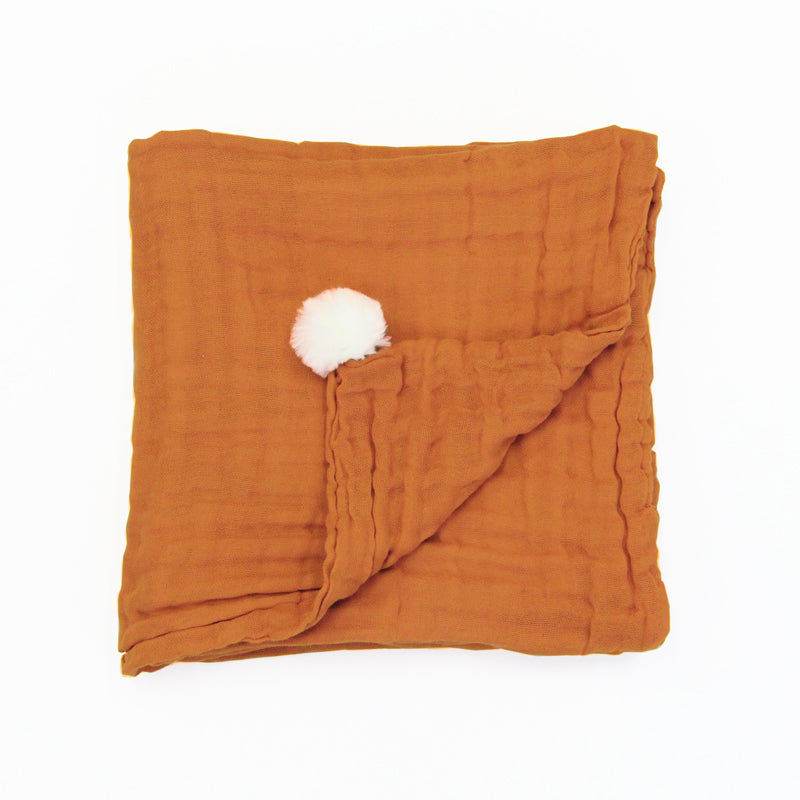 Keepsake Baby Blanket in Caramel (Personalisable) by Le Petit Society — image 5