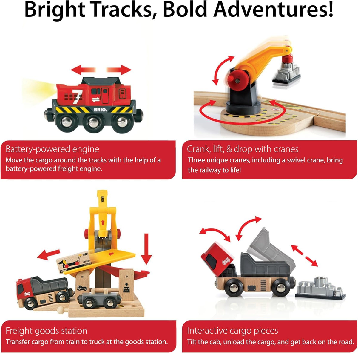 Cargo Railway Deluxe Set by BRIO — image 4