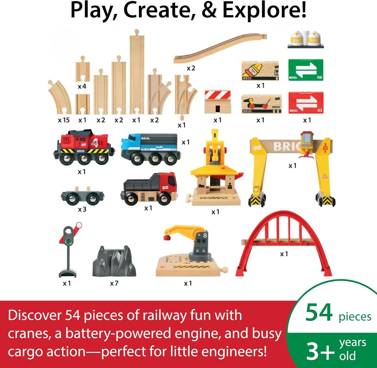 Cargo Railway Deluxe Set by BRIO — image 3