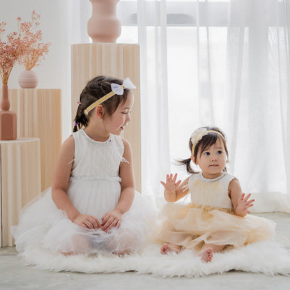 Flower Headband in Champagne