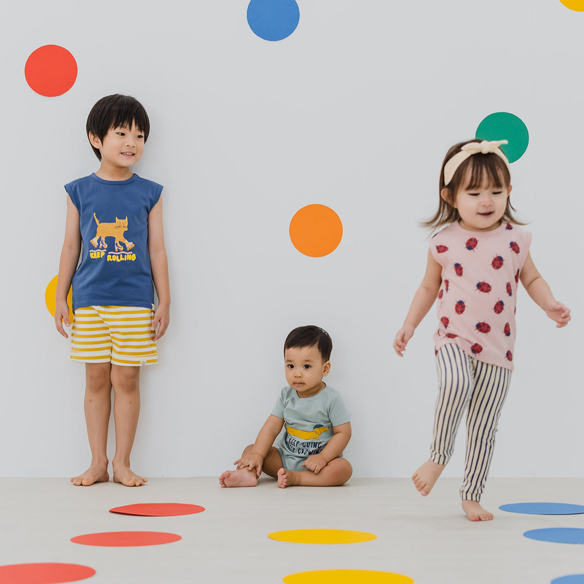 Made For Play - Kids "Keep Rolling" Tank by Le Petit Society — image 5
