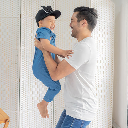 Kids Chambray Utility Jumpsuit by Le Petit Society — image 3