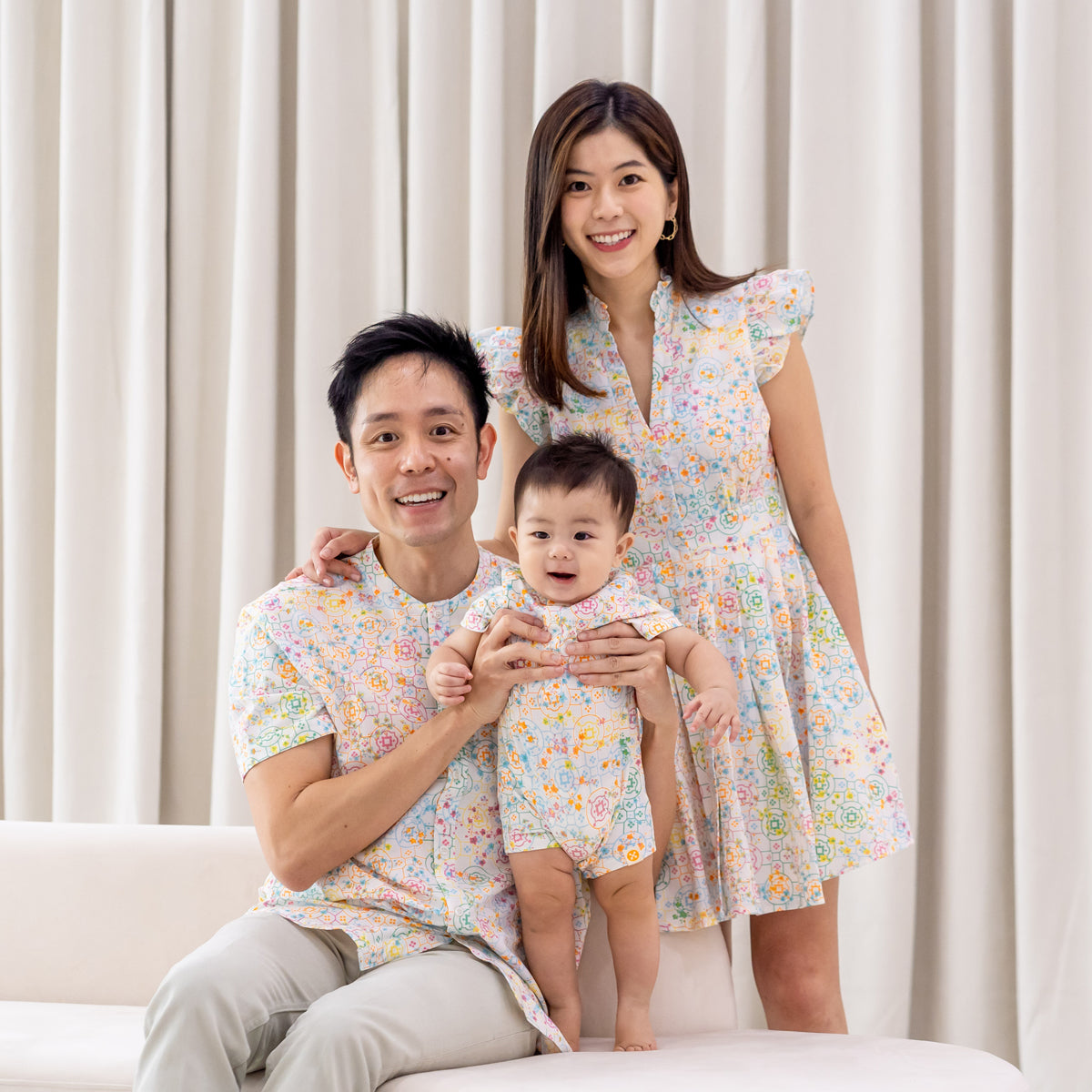 Chinese Motif Series - Men's Shirt in Rainbow Motif - Relaxed Fit by Le Petit Society — image 9
