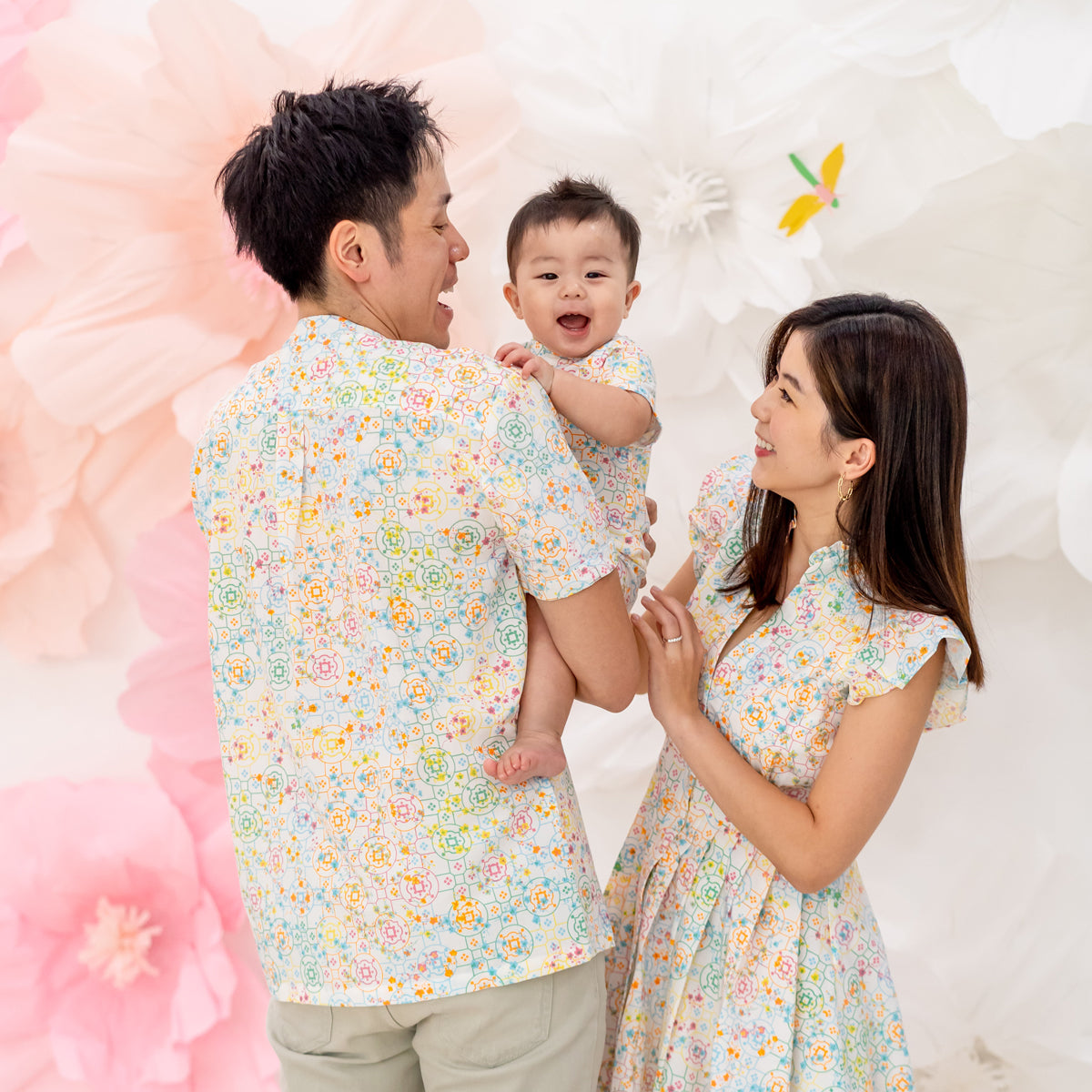 Chinese Motif Series - Men's Shirt in Rainbow Motif - Relaxed Fit by Le Petit Society — image 3