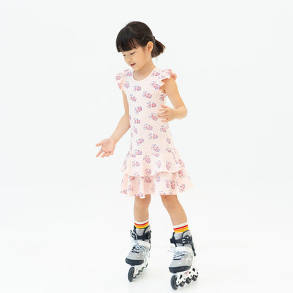 Rainbow Series - Kids Calf Socks in Cream by Le Petit Society — image 8