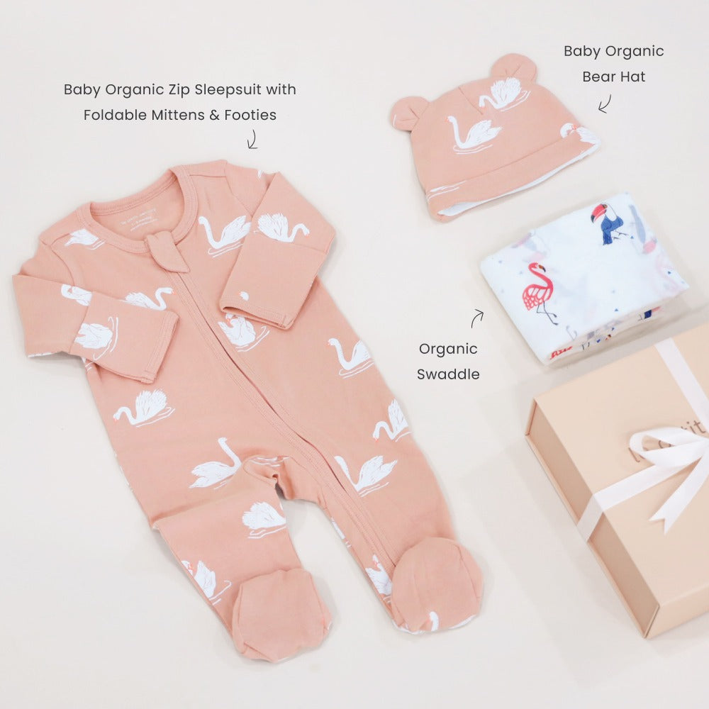 Cuddle and Comfort Set in Little Swan by Le Petit Society — image 2