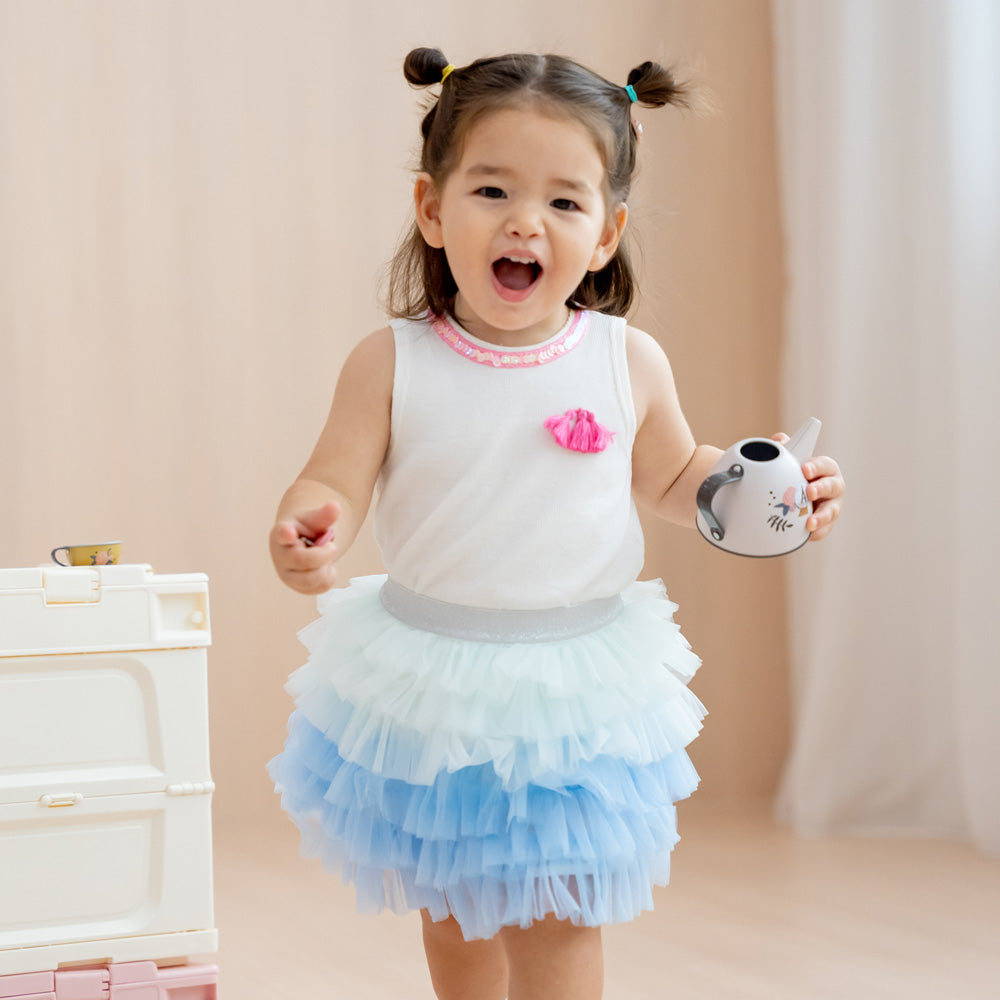 Party Series - Cupcake Tulle Skirt in Mint by Le Petit Society — image 9