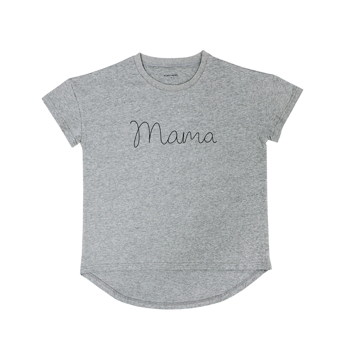 Family Tees - Mama Tee in Dark Grey by Le Petit Society — image 2