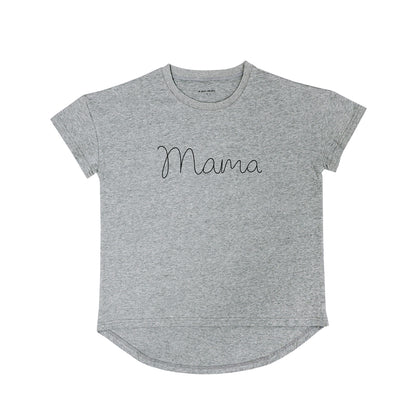 Family Tees - Mama Tee in Dark Grey by Le Petit Society — image 2