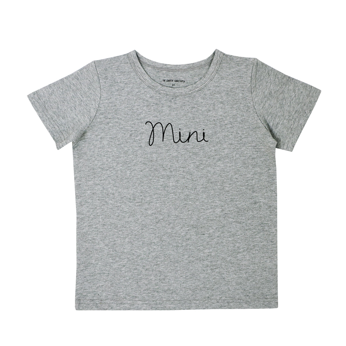 Family Tees - Mini Tee in Dark Grey by Le Petit Society
