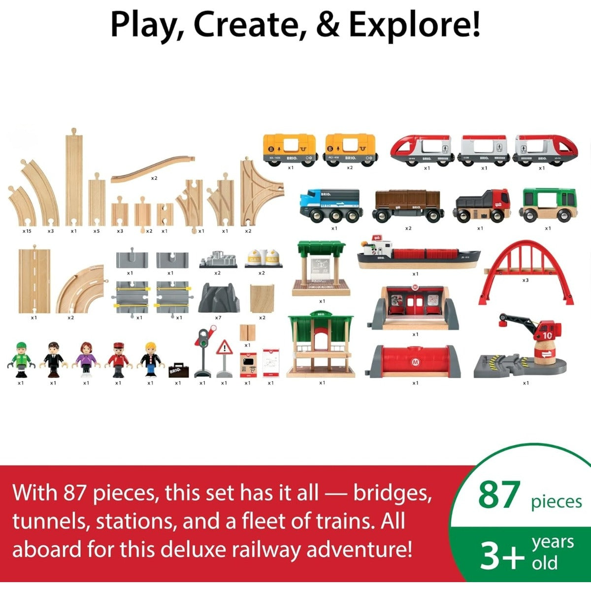Deluxe Railway Set by BRIO — image 3