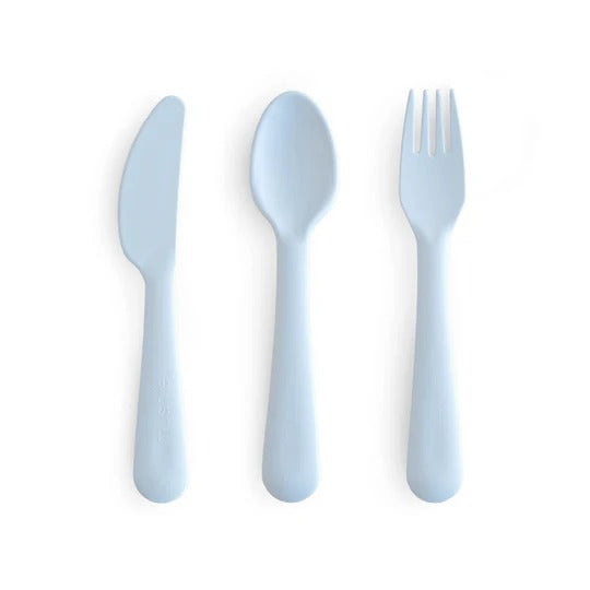 Cutlery in Powder Blue by Mushie