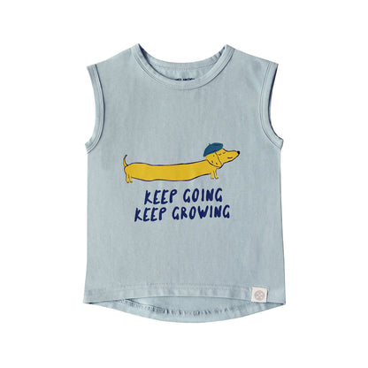 Made For Play in Kids "Keep Going Keep Growing" Tank by Le Petit Society