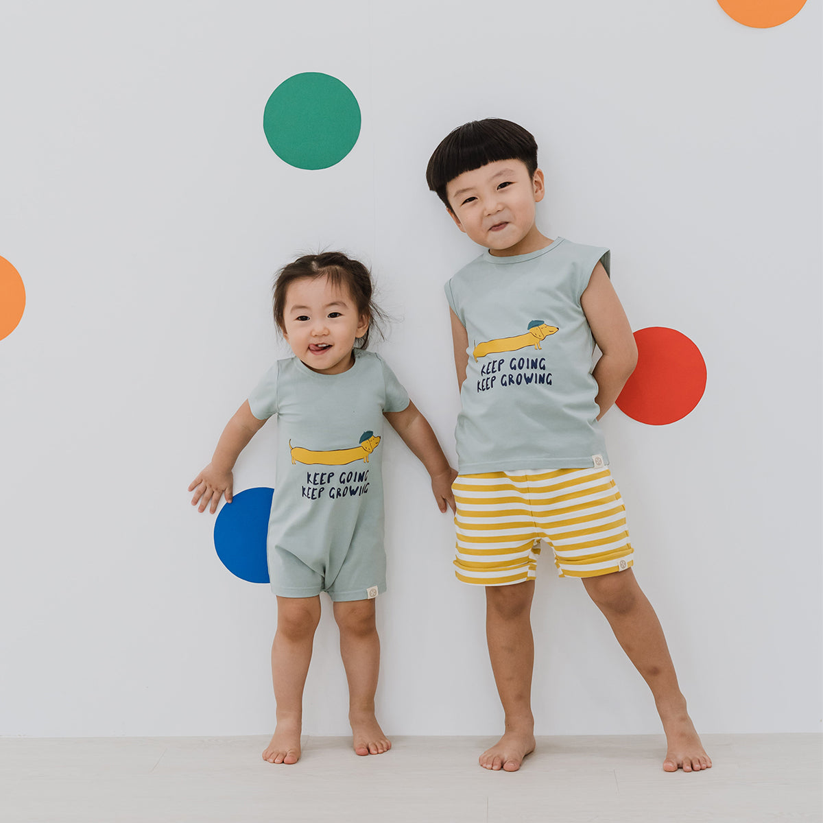 Made For Play in Kids "Keep Going Keep Growing" Tank by Le Petit Society — image 4