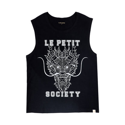 Dragon Streetwear - Adult Tank in Black Dragon by Le Petit Society — image 6