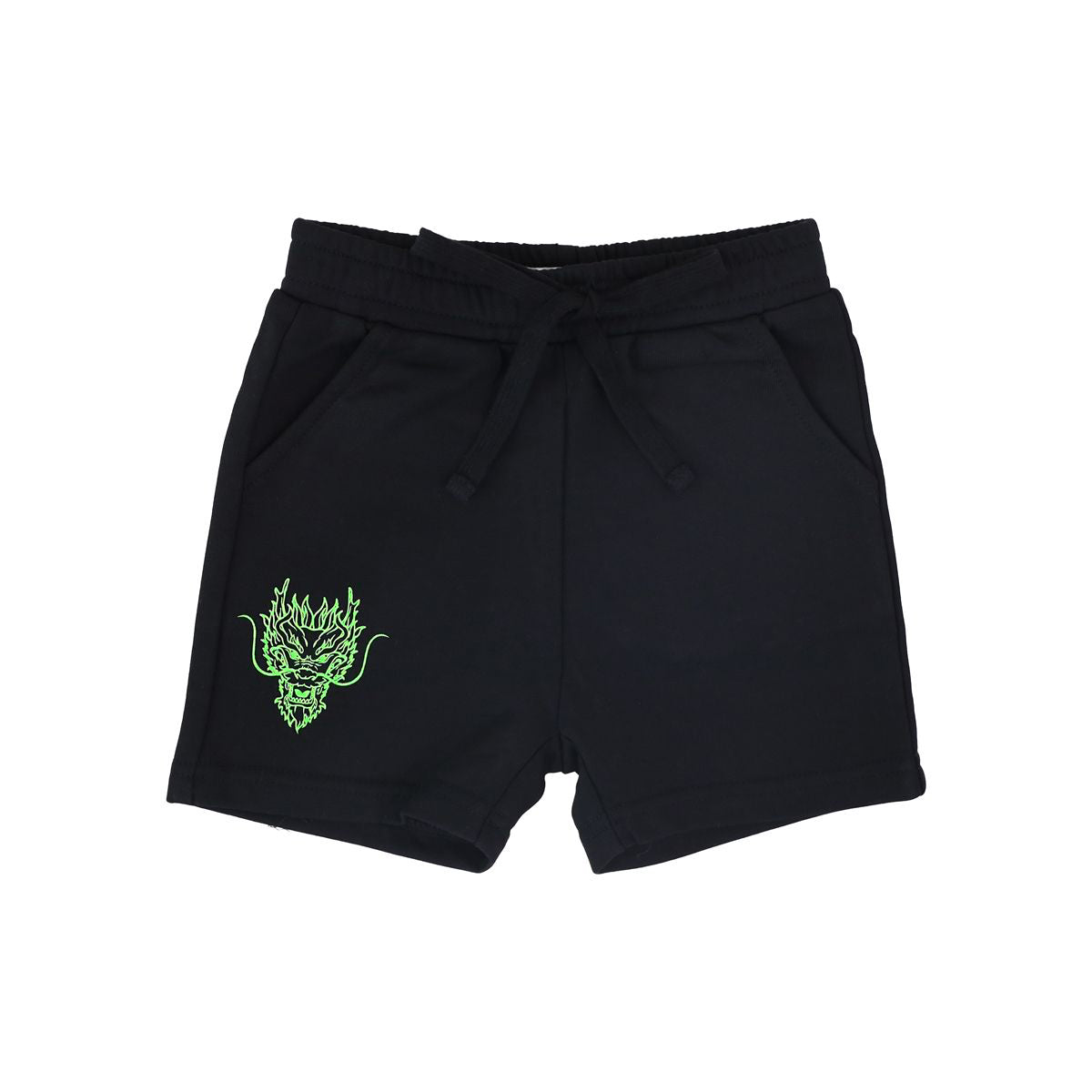 Dragon Streetwear - Kids Shorts in Black by Le Petit Society — image 15