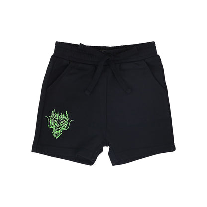 Dragon Streetwear - Kids Shorts in Black by Le Petit Society — image 15
