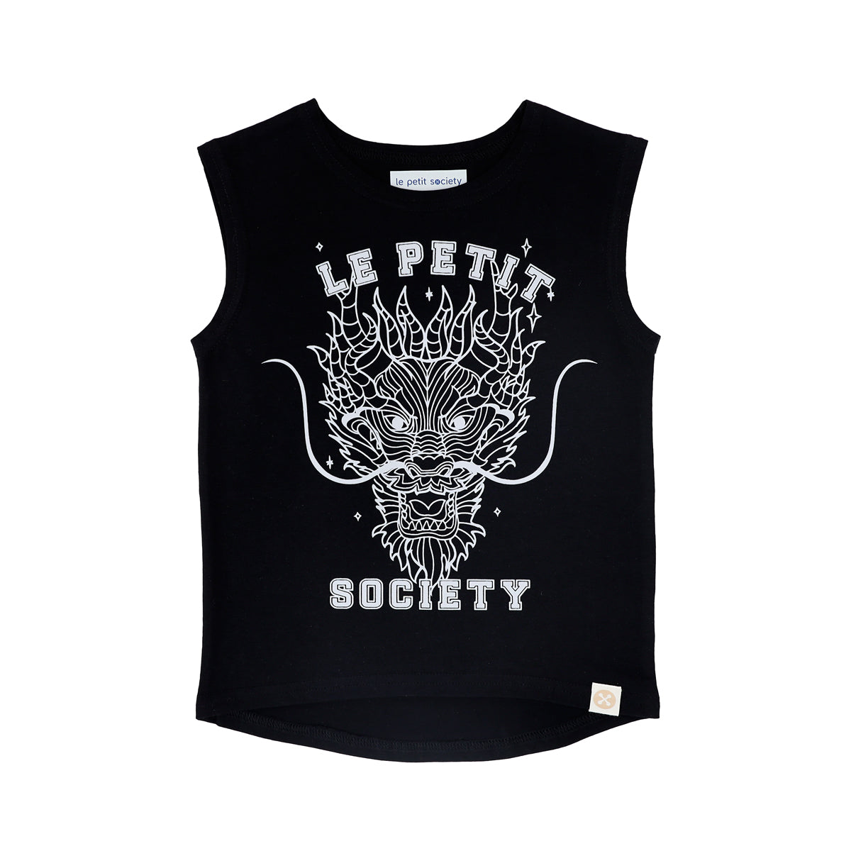 Dragon Streetwear - Kids Tank in Black Dragon by Le Petit Society — image 12