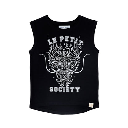Dragon Streetwear - Kids Tank in Black Dragon by Le Petit Society — image 13