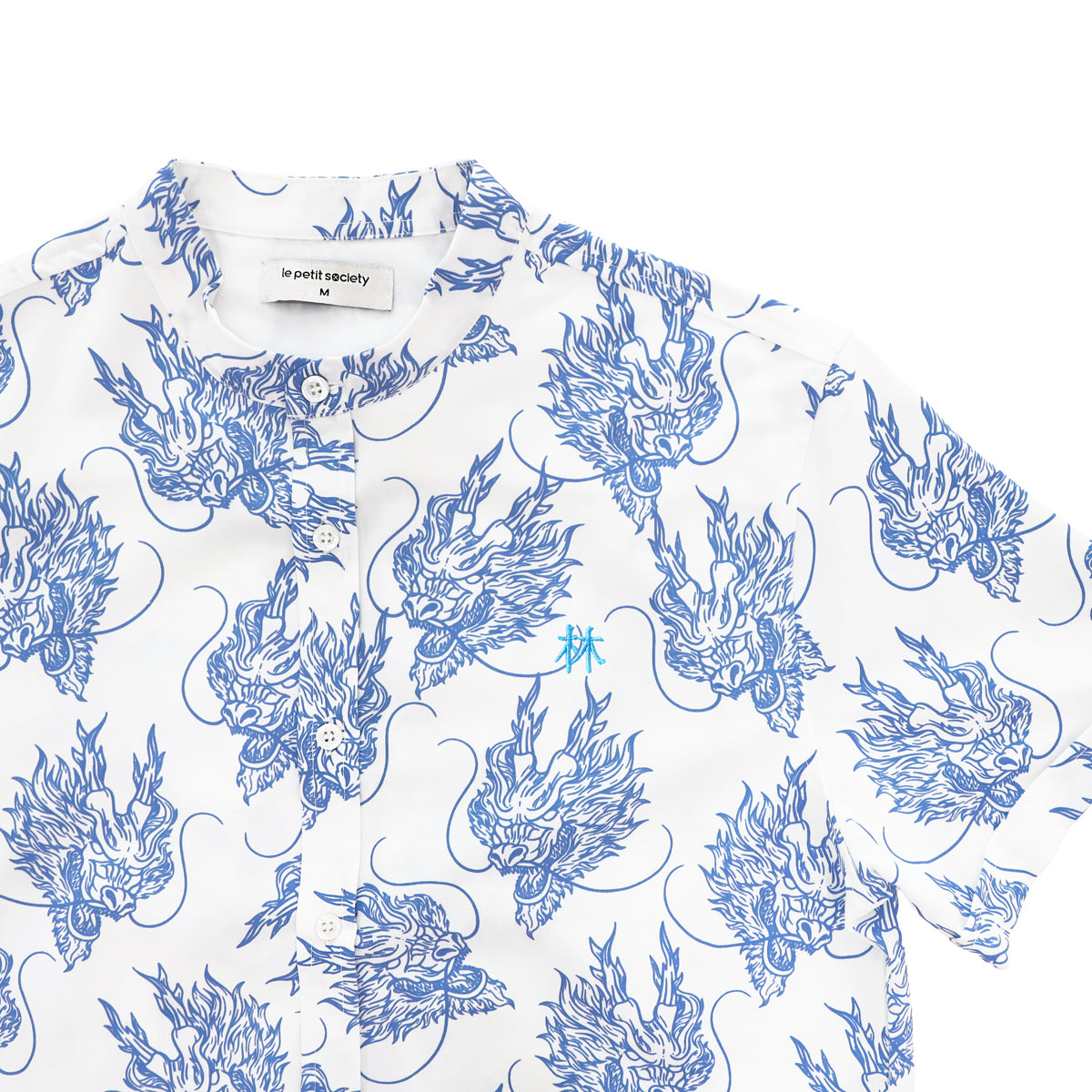 Dragon Series - Men's Shirt in Blue by Le Petit Society — image 3