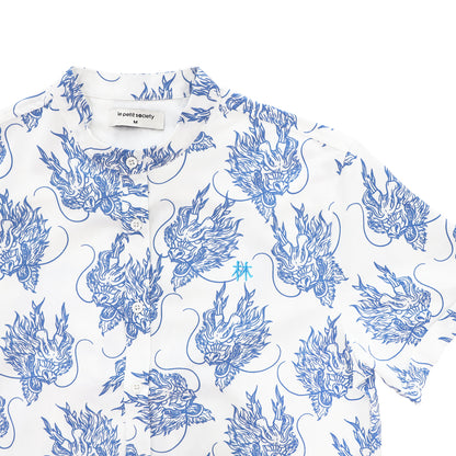 Dragon Series - Men's Shirt in Blue by Le Petit Society — image 3