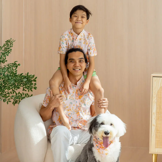 Dragon Series - Men’s Shirt in Pink Floral Print - Classic Fit by Le Petit Society — image 2