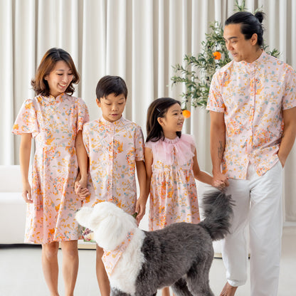 Dragon Series - Men’s Shirt in Pink Floral Print - Classic Fit by Le Petit Society — image 4