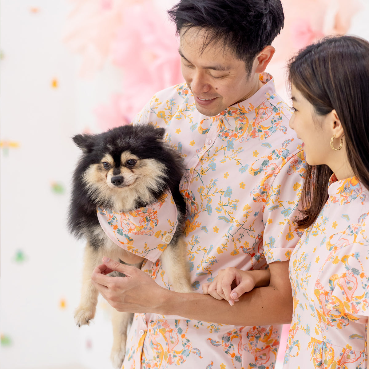 Dragon Series - Men’s Shirt in Pink Floral Print - Classic Fit by Le Petit Society — image 6