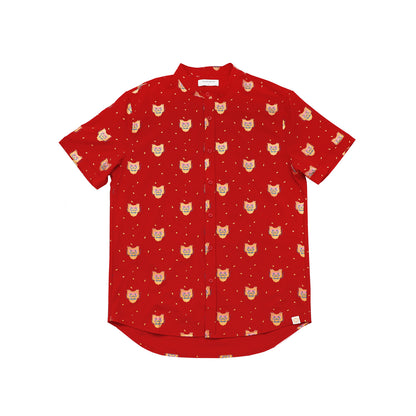 Dragon Series - Men’s Shirt in Red Dragon Print - Classic Fit by Le Petit Society — image 3