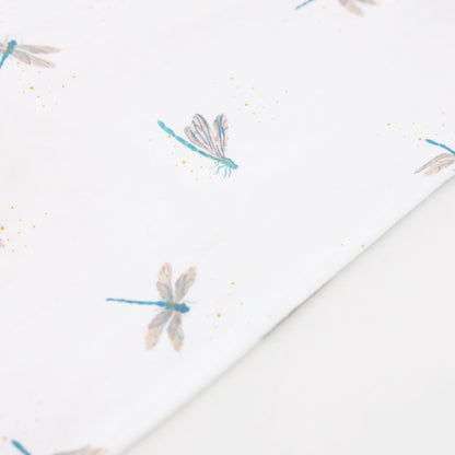 Baby Organic Kimono Romper in Dragonfly Print by Le Petit Society — image 8