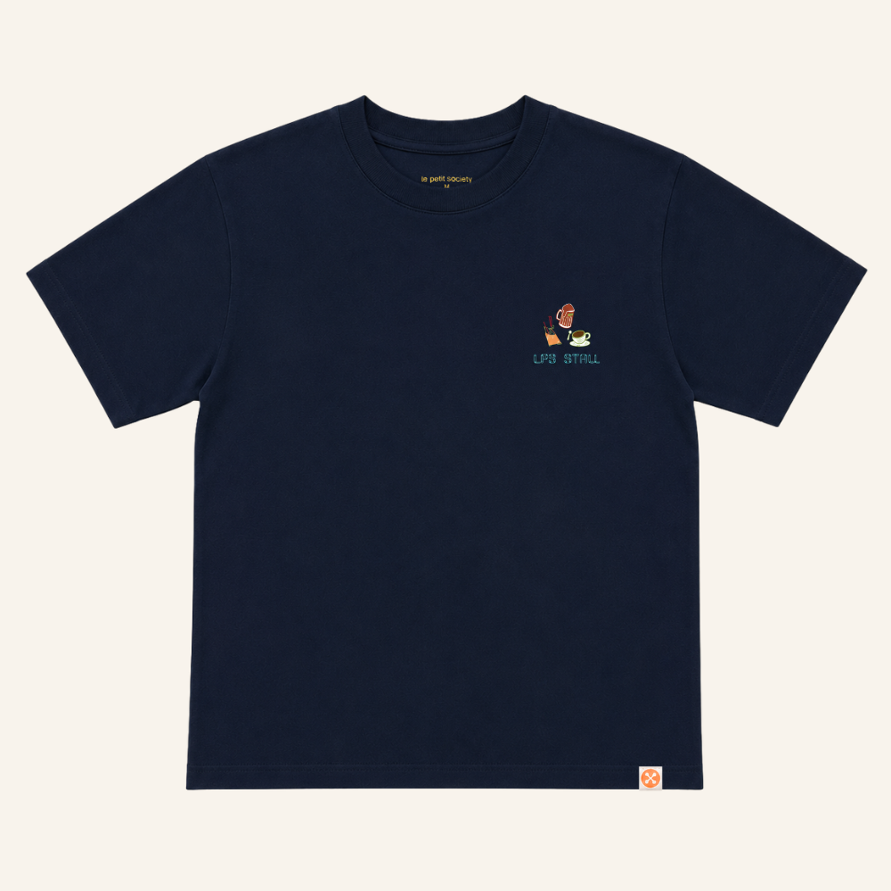 A Singapore Series - Fav Drinks Adult Tee in Navy by Le Petit Society — image 10