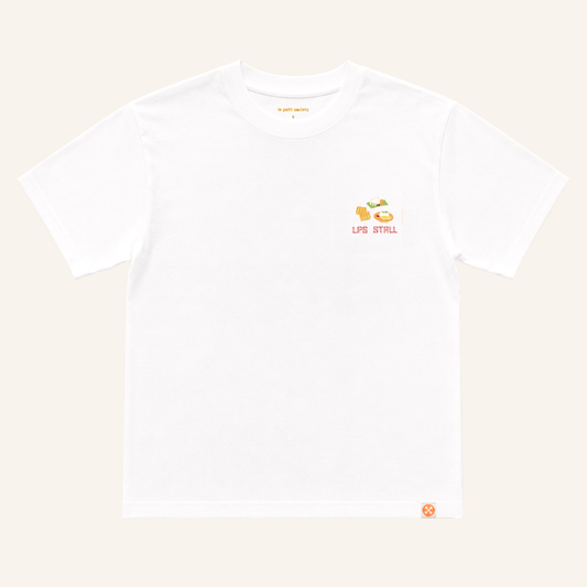 A Singapore Series - Fav Food Adult Tee in White by Le Petit Society