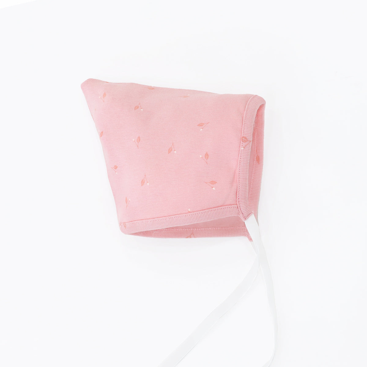 Organic Baby Bonnet Hat in Flower Bud Print by Le Petit Society — image 2