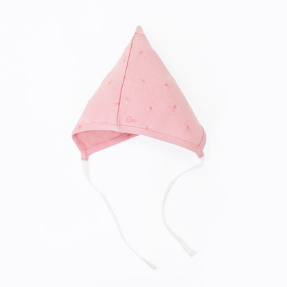 Organic Baby Bonnet Hat in Flower Bud Print by Le Petit Society — image 3