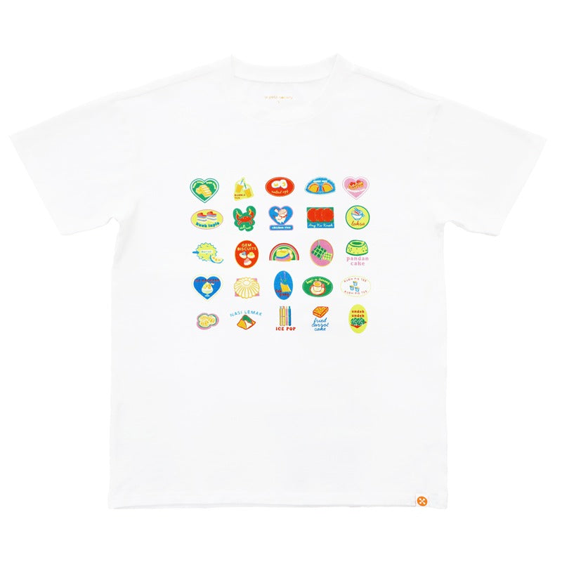 A Singapore Series - Foodie Adult Tee in White by Le Petit Society — image 8