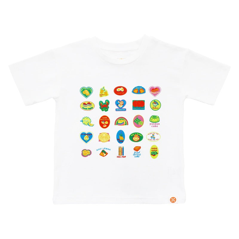 A Singapore Series - Foodie Kids Tee in White by Le Petit Society — image 13