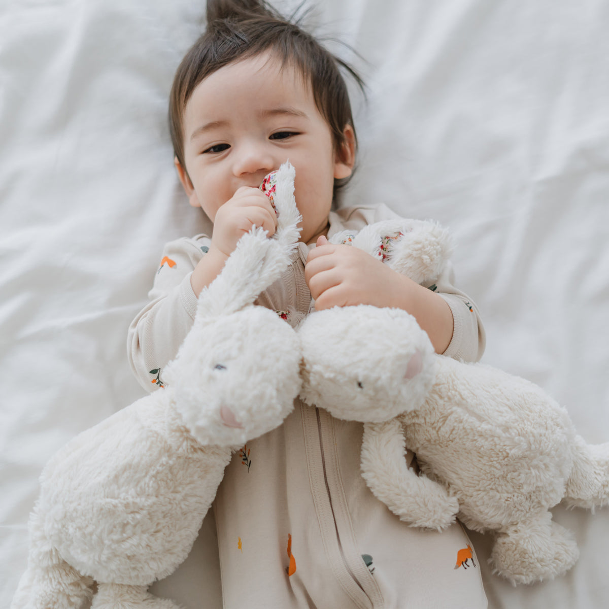Baby Organic Zip Sleepsuit in Fox Print by Le Petit Society — image 11