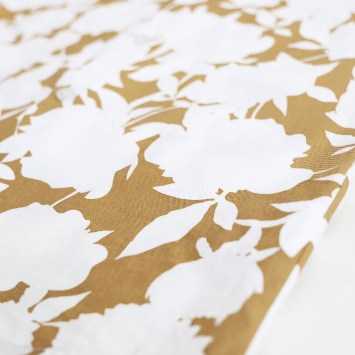 Garden Series - Men's Camp Collar Shirt in Ochre Floral - Relaxed Fit by Le Petit Society — image 6