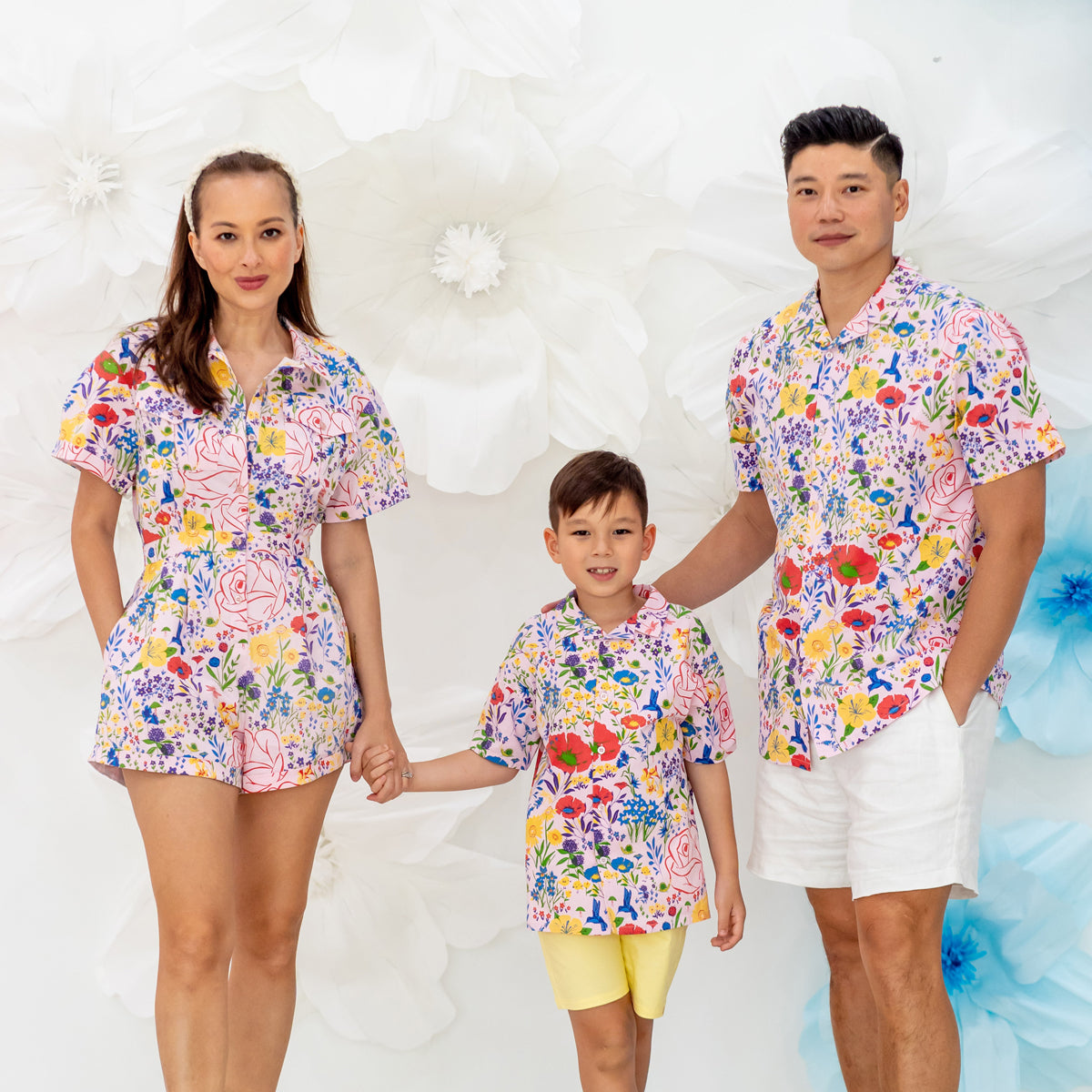Garden Series - Men's Camp Collar Shirt in Pink - Relaxed Fit by Le Petit Society — image 6