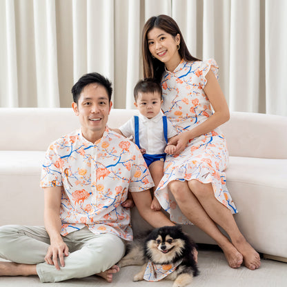 Garden Series - Men's Shirt in White Peony - Classic Fit by Le Petit Society — image 3