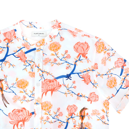 Garden Series - Men's Shirt in White Peony - Classic Fit by Le Petit Society — image 4