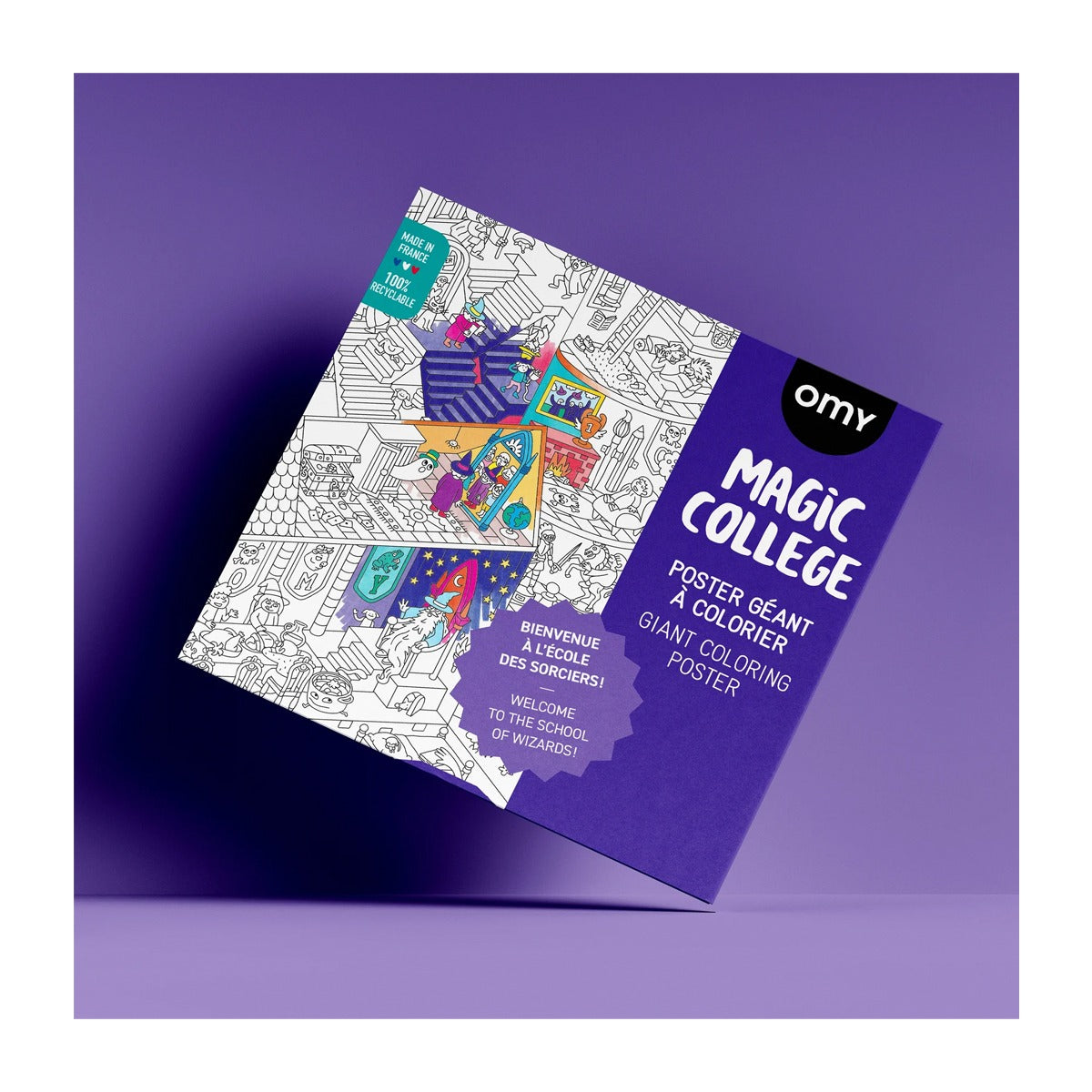 Giant Colouring Poster in Magic College by OMY