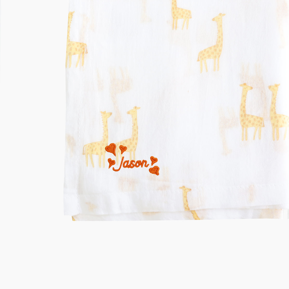 Baby Organic Swaddle in Giraffe by Le Petit Society — image 2